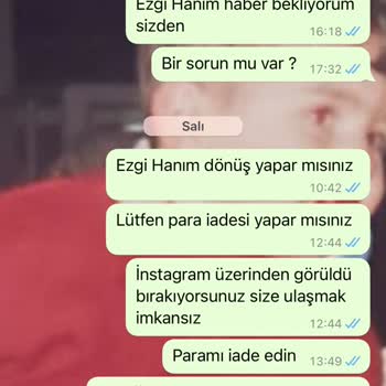 Ezgi Aktaş Ne Paramı Ne Ürünleri Vermiyor