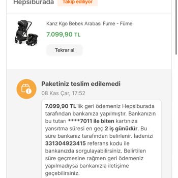 Hepsiburada Siparişimin Onayım Olmadan İptal Edilmesi