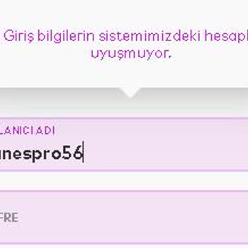 VPazari.com Hesap Bilgileri Sistem İle Uyuşmamakta