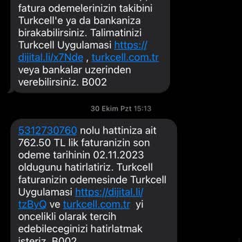 Turkcell Kullanılmış Numara Veriyor