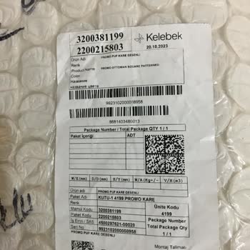 Kelebek Mobilya İstediğimden Farklı Desende Gelen Puf