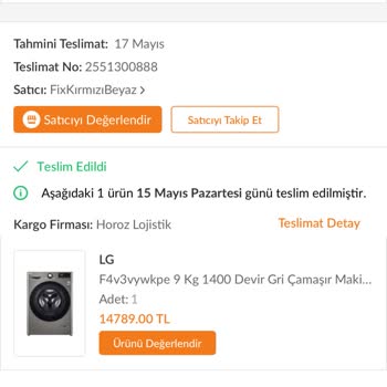 LG Çamaşır Makinesi Yanık Kablo Gibi Kokuyor