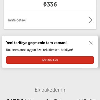 Vodafone'nun Taahhütlü Kampanyamdaki Tutarı İki Katı Fiyatlandırması