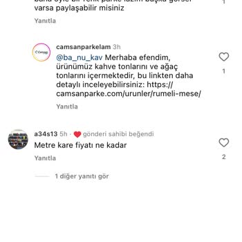 Çamsan Parke Farklı Renk Mağduriyeti