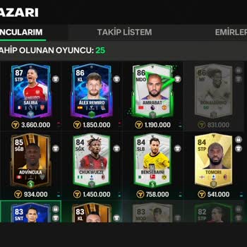 EA Sports FIFA Mobile Oyuncu Satamama