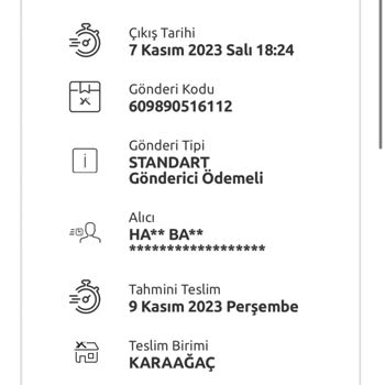 Yurtiçi Kargo'yu Dağıtıma Çıkartmıyor/bana Göndermiyor