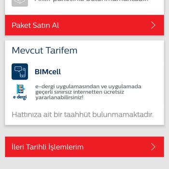 Bimcell Mobil Uygulamada Yaptığım Paket Telefonuma Tanımlanmıyor