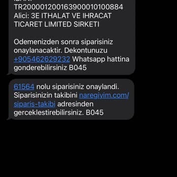 Naregiyim.com Sitesinden Alınan Ürünlerim Yollanmadı