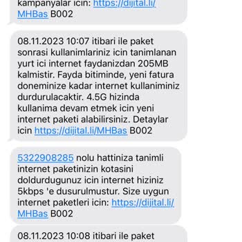Turkcell İnternet Aşımı Kullanmadığım Halde! Düzeltilmesini İstiyorum.