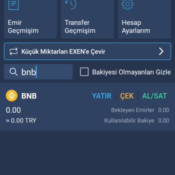 Bitexen Hesabıma Yolladığım Bnbler Gelmedi