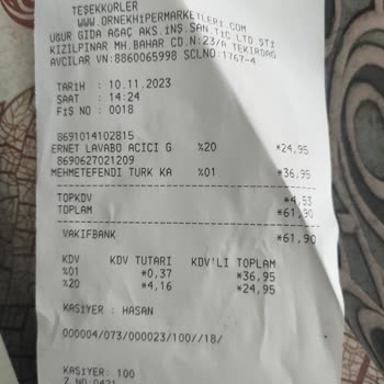 Örnek Market Raf Ve Kasa Fiyatları Farklı