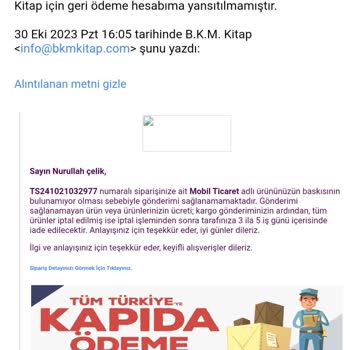 iyzico Paramı İade Etmedi