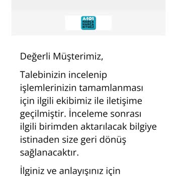 A101 APEC APT4 Mopet Teslim Edilmedi