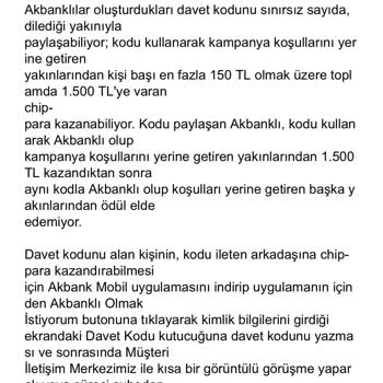 Akbank Davet Et Chip Para Kazan Yanıltması