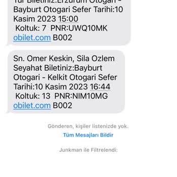 Yeni Bayburt Tur Otobüs Bilette Yazılan Saatten 25 Dakika Geç Geldi