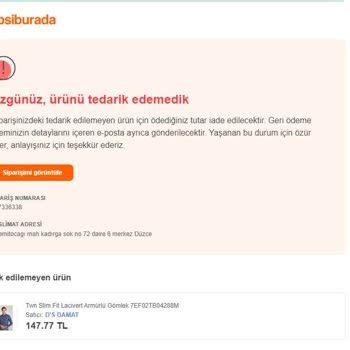 Hepsiburada Sipariş Verdiğim Ürünün İptali