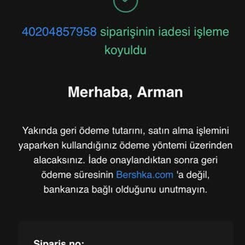 Bershka Firmasından Aldığım Ürünün 3 Aydır Ne Ürün Elime Ulaşmadı.