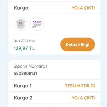 ebebek 1 Kasımda Sipariş Verdiğim İki Ayrı Kargomda Gelmedi Ürünlerim Nerede?