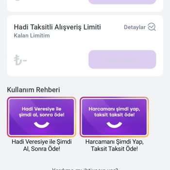 Hadi TOM Pay Hadi Limitimi Kullanamıyorum