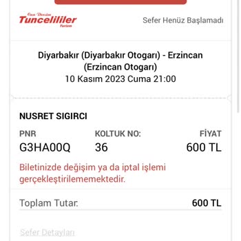 Obilet O Biletten Biletimi İptal Edemedim