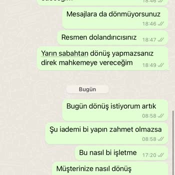 Nare Giyim Ortada Ürün Yok Parayı Geri Yollayanda!