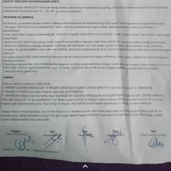 N11 Seray Mobilya Tüketici Hakem Heyeti Kararını Yerine Getirmiyor