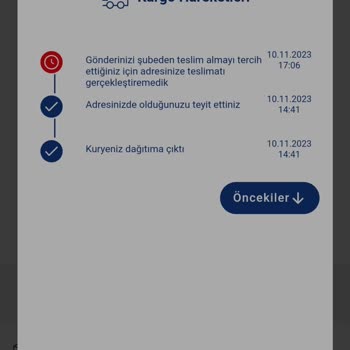 Aras Kargo Şubeden Almayı Tercih Ettiğiniz İçin Adresinize Teslimatı Gerçekleştiremedik Yazısı