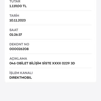 Obilet Ödemeyi Aldı Bileti Vermedi