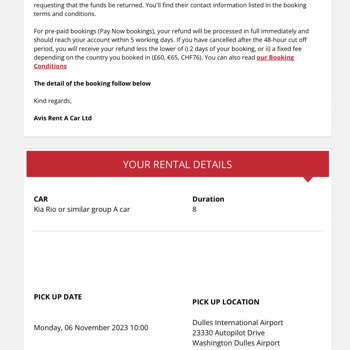 THY Araç Kiralama İptali