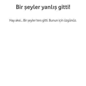 Vodafone Çark Çevrilmiyor