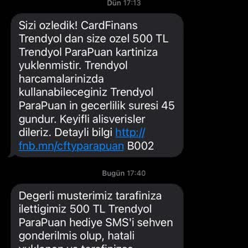 Trendyol ParaPuan Geri Alınma