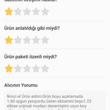 Trendyol Beklentiyi Karşılamayan Tesettür Elbise