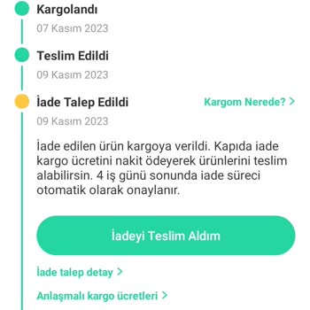 Dolap İade Kargo Ücreti Şoku 460 TL