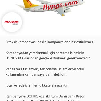 Denizbank Kampanya Hayal Kırıklığı