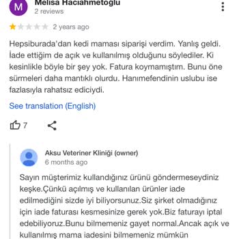 Hepsiburada Sipariş Ettiğim Royal Canin Kitten Bozuk Çıktı. İade Reddi