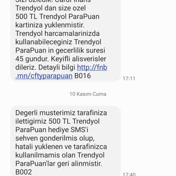 CardFinans'ın Size Özel Dediği 500TL ParaPuan'ı Geri Alması