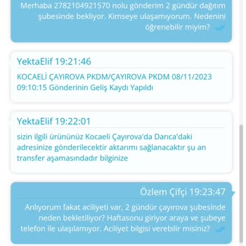 PTT Kargo Çayırova Şubesi Dağıtım Sorunu