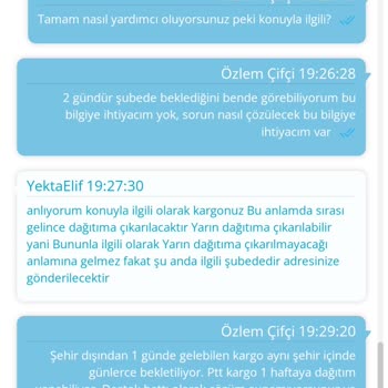 PTT Kargo Çayırova Şubesi Dağıtım Sorunu