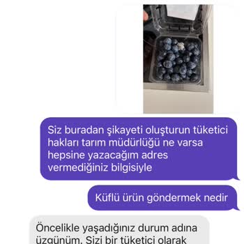 Tarım ve Orman Bakanlığı Getir Küflü Ürün Gönderiyor