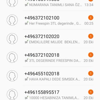 Türk Telekom'dan Alınan Hatta Bahis Mesajları Yağmuru