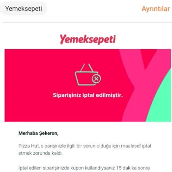 Yemek Sepeti Fiyasko