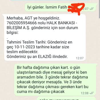 AGT Kurye (aynigunteslim.com) Kurye Hizmetinde Yaşanan Gecikme Sorunu