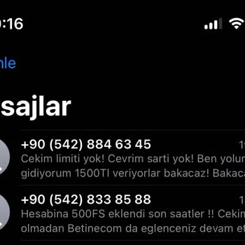 Turkcell Hattıma Yabancı Numaralardan Gelen Mesajlar