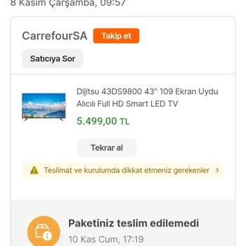 Carrefour SA Haksız İptal İşlemi