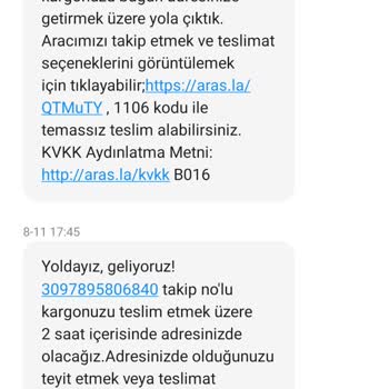 Sorumsuz Aras Kargo Yüzünden Mağdur Edildim!