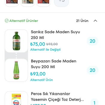 A101 Kapıda - Alternatif Ürünü Gönderilirken İndirimin Hesaplanmaması
