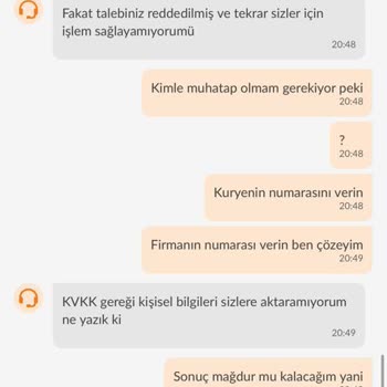 Trendyol Yemek Eksik Gelen Siparişin İadesinin Yapılmaması.