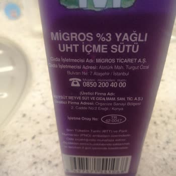 Migros Marka Acı Süt