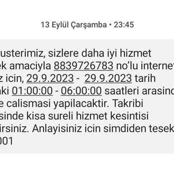 Türk Telekom = 0 Hizmet