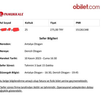 Pamukkale Turizm Moladan Sonra Yolcuyu Almadan Gitti...